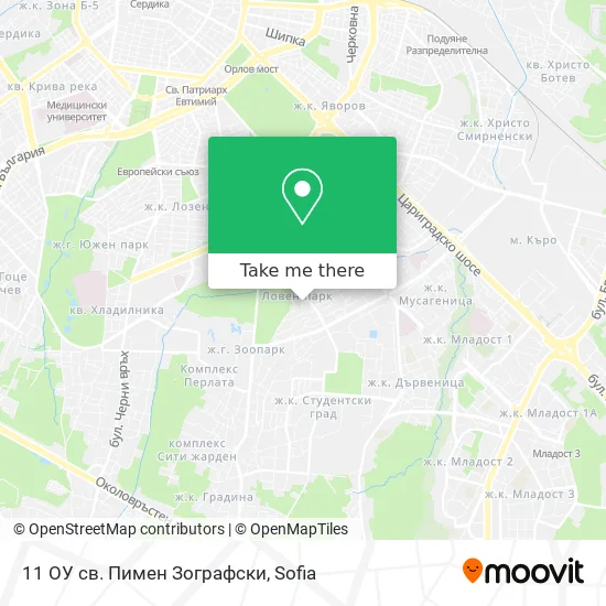 11 ОУ св. Пимен Зографски map