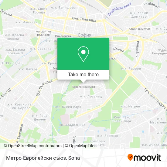 Карта Метро-Европейски съюз