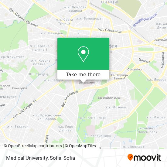 Medical University, Sofia map