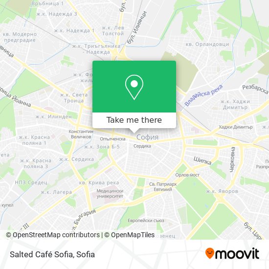 Salted Café Sofia map