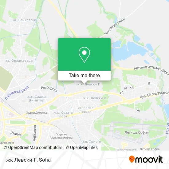 Карта жк Левски-Г
