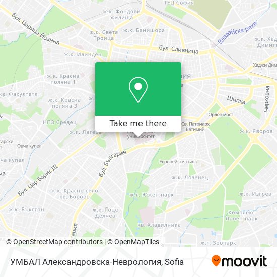 УМБАЛ Александровска-Неврология map