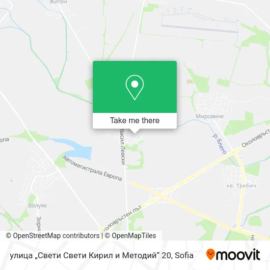 Карта улица „Свети Свети Кирил и Методий“ 20
