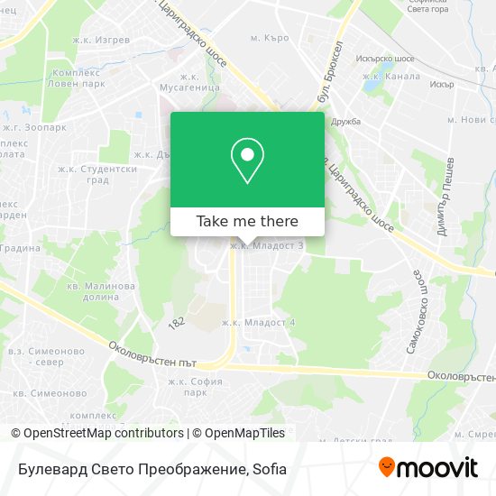 Булевард Свето Преображение map