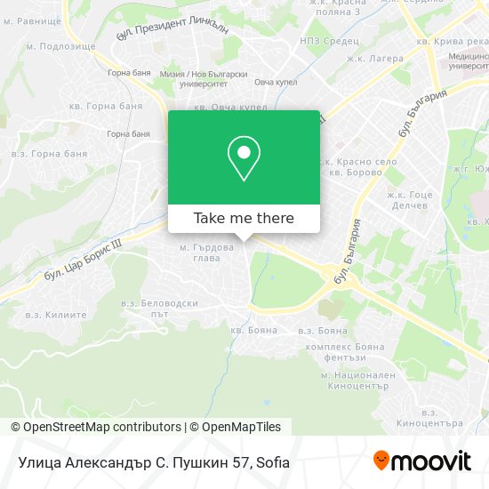 Улица Александър С. Пушкин 57 map