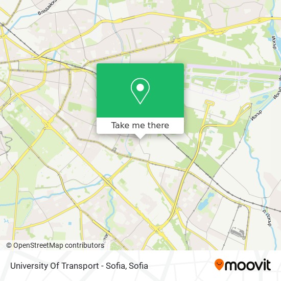 University Of Transport - Sofia map