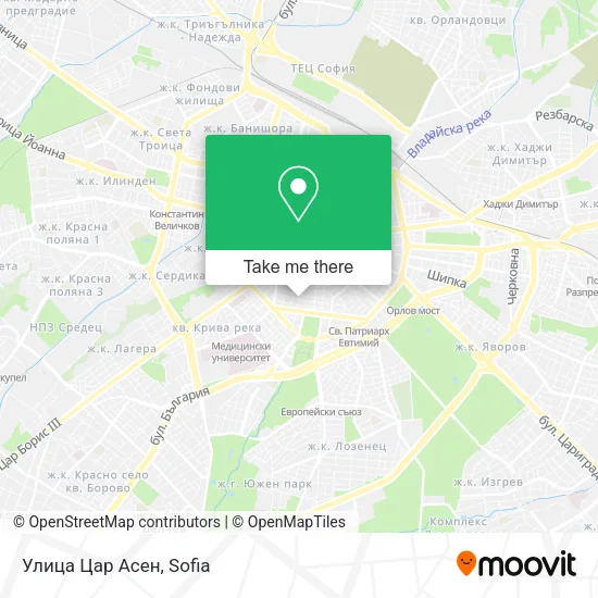 Карта Улица Цар Асен
