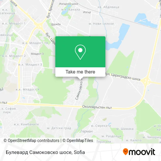Карта Булевард Самоковско шосе