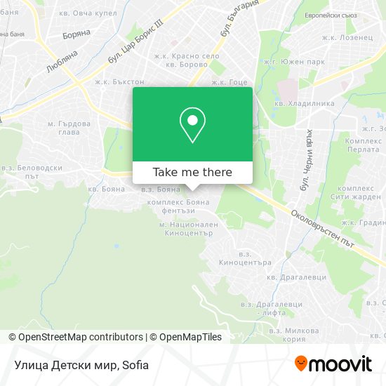 Улица Детски мир map