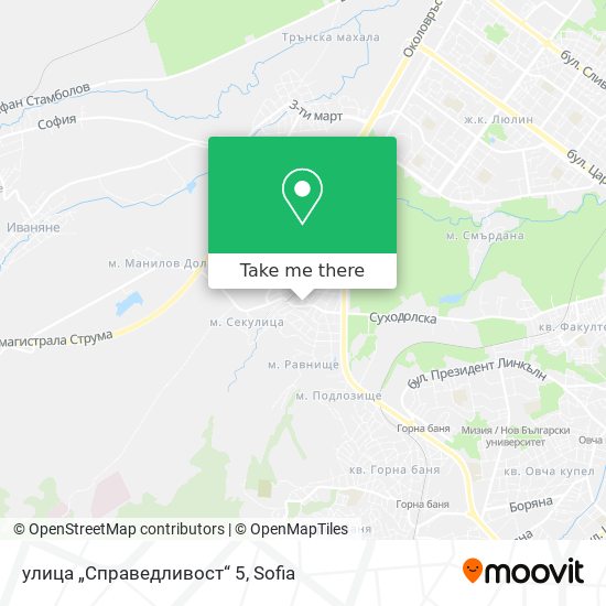 улица „Справедливост“ 5 map