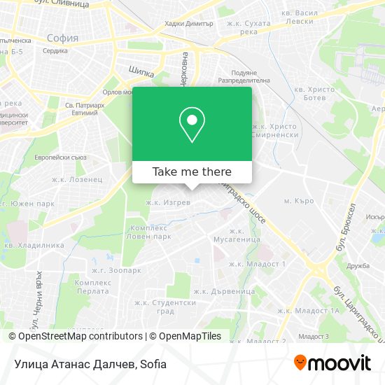Улица Атанас Далчев map
