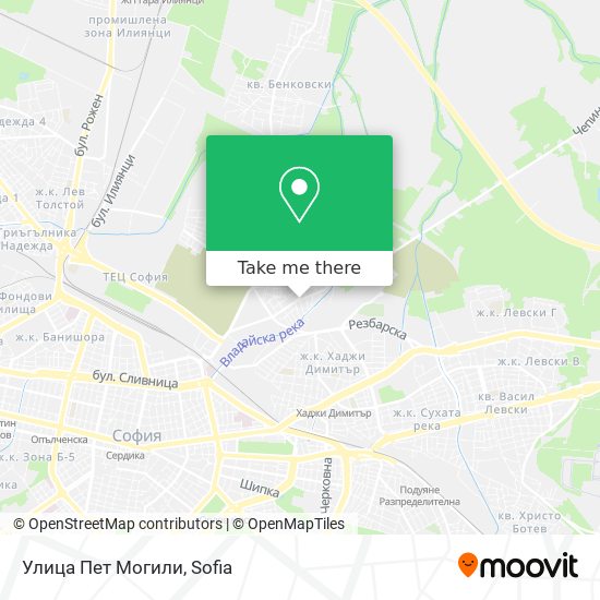 Улица Пет Могили map