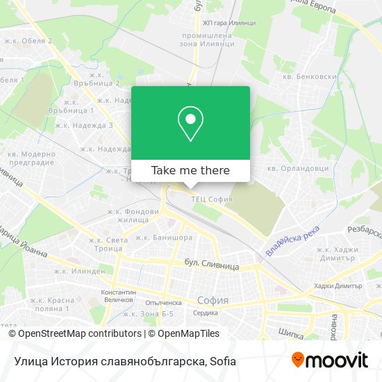Карта Улица История славянобългарска