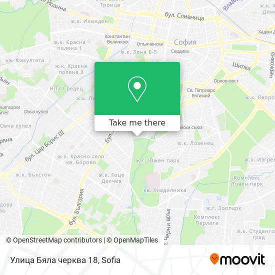 Улица Бяла черква 18 map