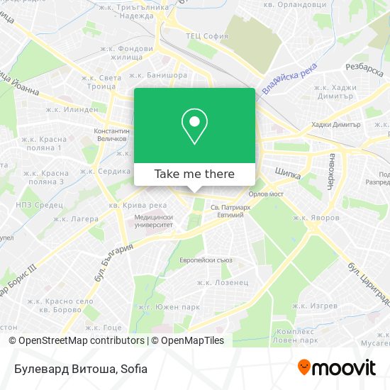 Булевард Витоша map