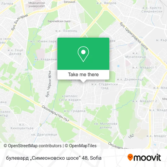 Карта булевард „Симеоновско шосе“ 48