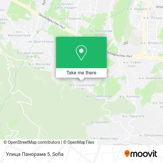 Карта Улица Панорама 5