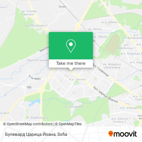 Булевард Царица Йоана map