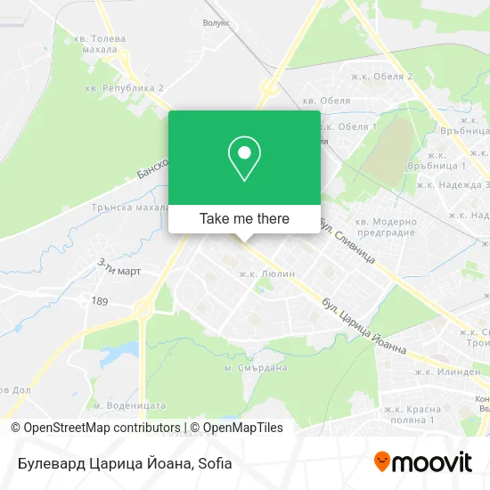 Карта Булевард Царица Йоана