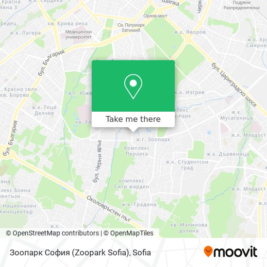 Зоопарк София (Zoopark Sofia) map