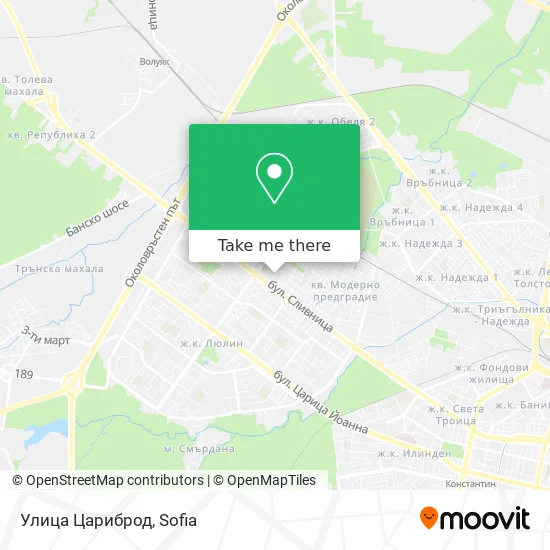 Карта Улица Цариброд