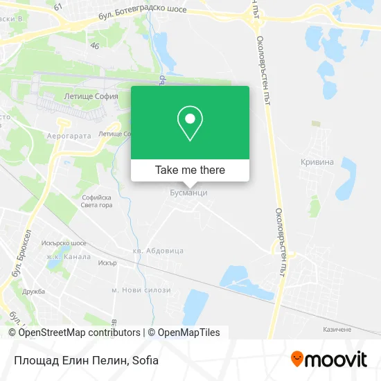 Карта Площад Елин Пелин