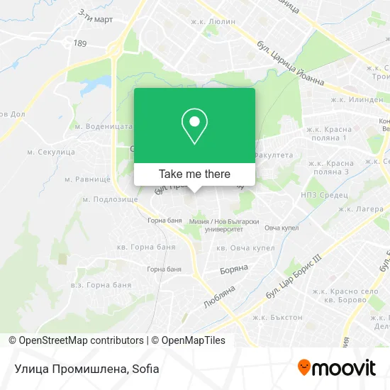 Карта Улица Промишлена