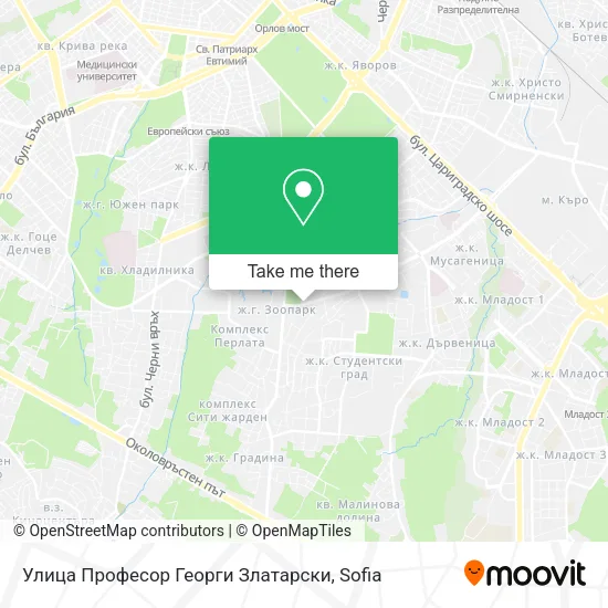 Карта Улица Професор Георги Златарски
