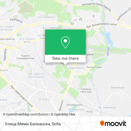 Улица Мими Балканска map