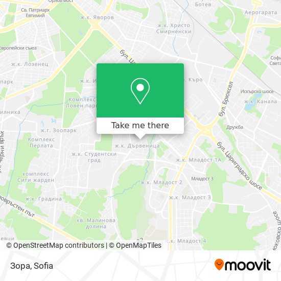 Зора map