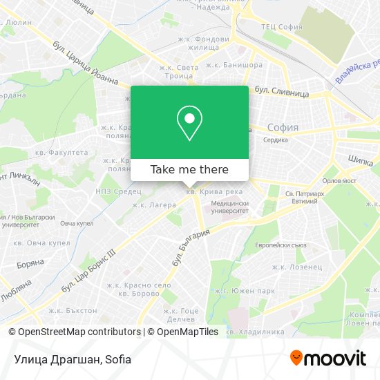 Улица Драгшан map