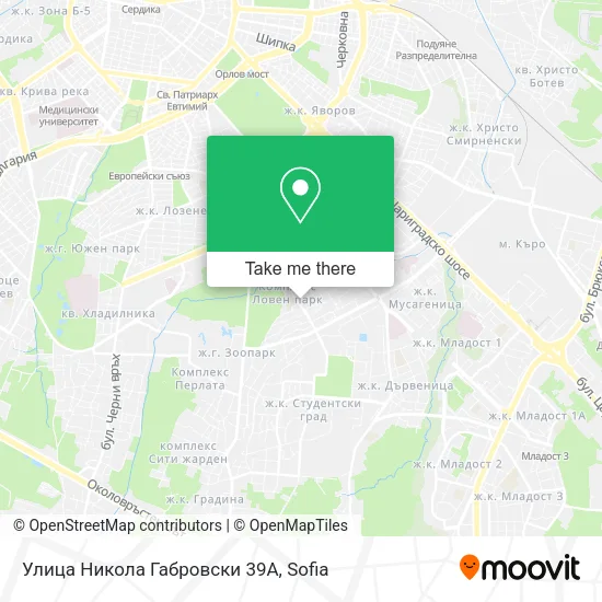 Карта Улица Никола Габровски 39А
