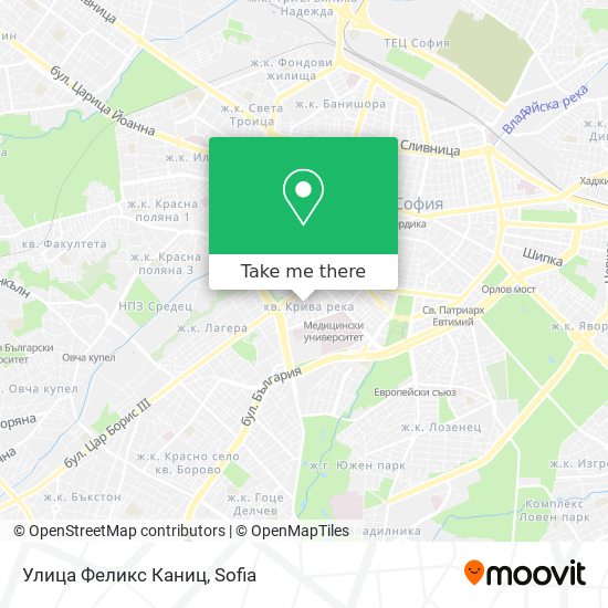 Улица Феликс Каниц map