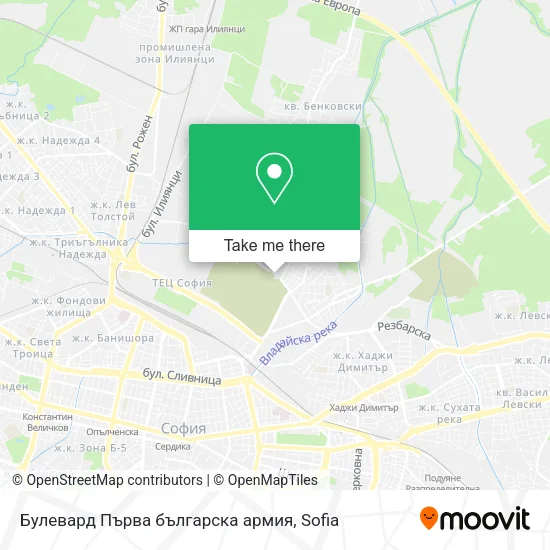Карта Булевард Първа българска армия