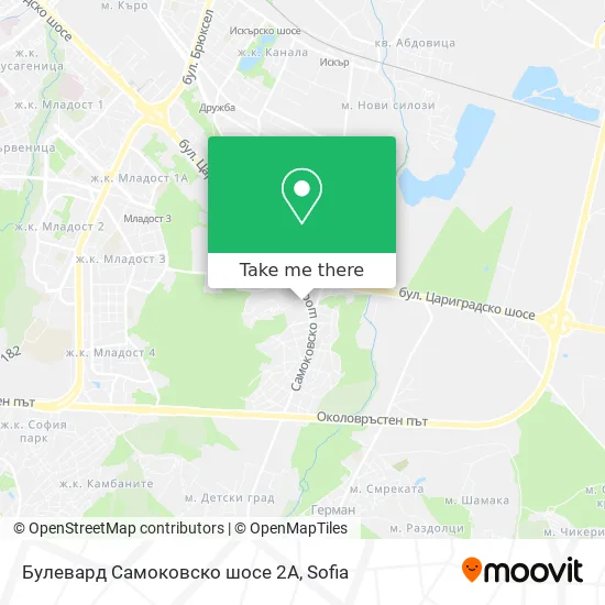 Карта Булевард Самоковско шосе 2А