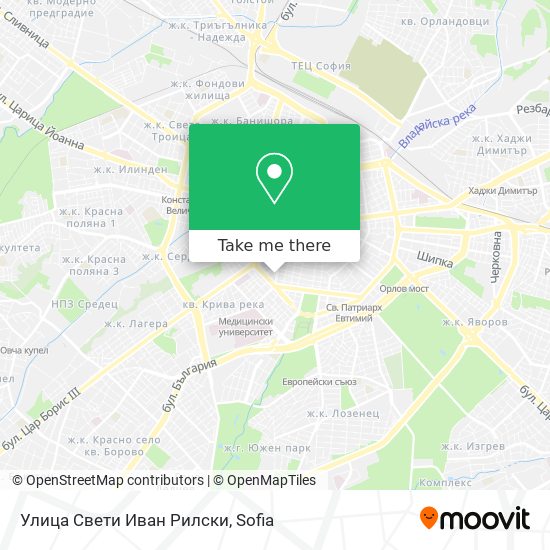 Улица Свети Иван Рилски map