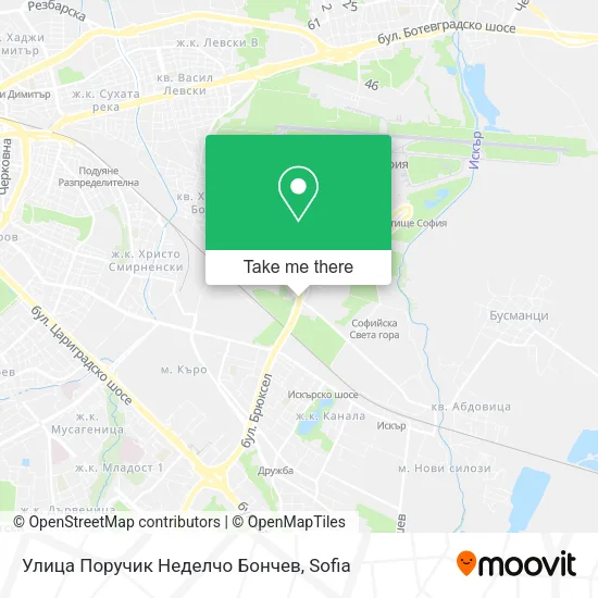 Карта Улица Поручик Неделчо Бончев