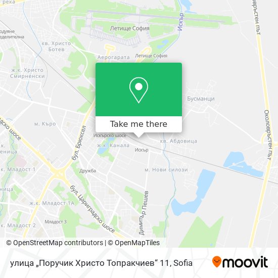 Карта улица „Поручик Христо Топракчиев“ 11