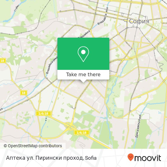 Карта Аптека ул. Пирински проход