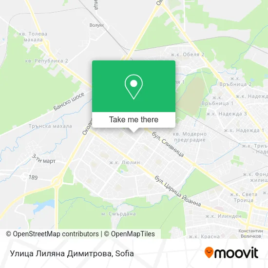Карта Улица Лиляна Димитрова