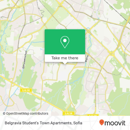 Belgravia Student's Town Apartments map