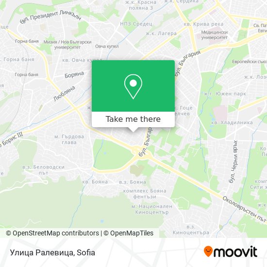 Улица Ралевица map