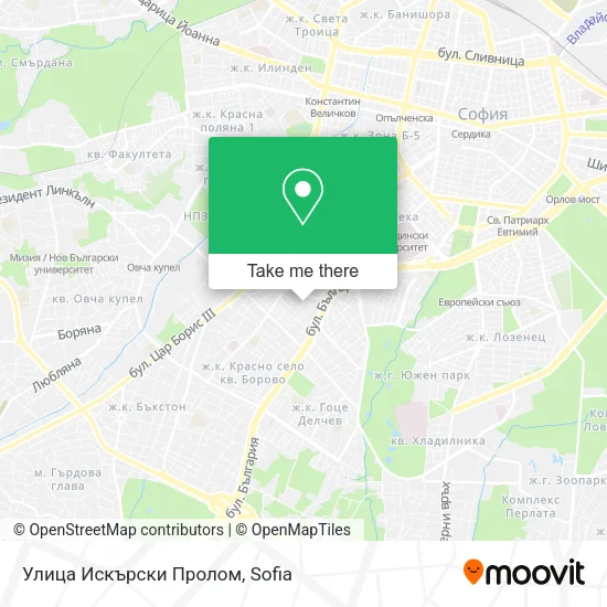 Карта Улица Искърски Пролом
