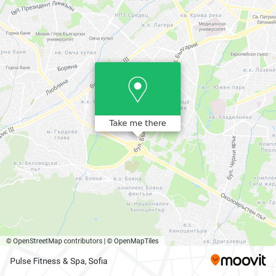 Pulse Fitness & Spa map