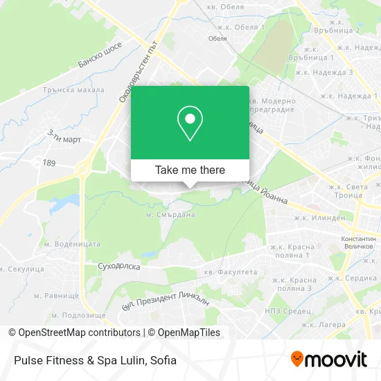 Карта Pulse Fitness & Spa Lulin