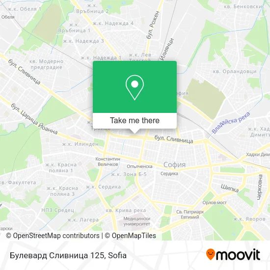 Карта Булевард Сливница 125