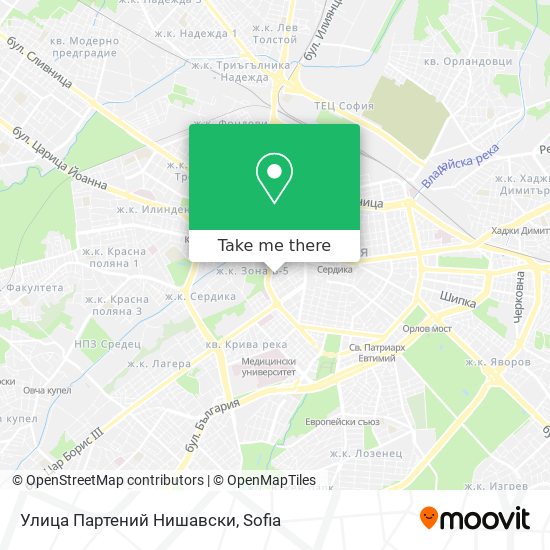 Улица Партений Нишавски map