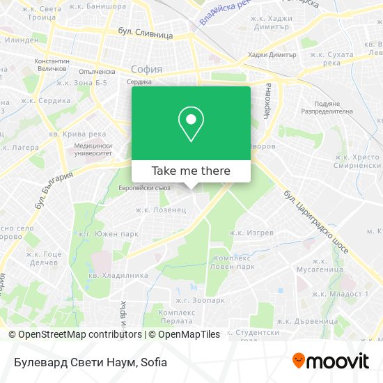 Булевард Свети Наум map