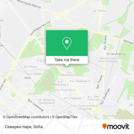 Карта Северен парк