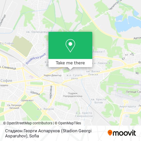 Стадион Георги Аспарухов (Stadion Georgi Asparuhov) map